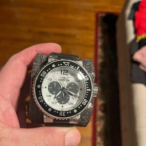Invicta Silver and Black Dive Watch